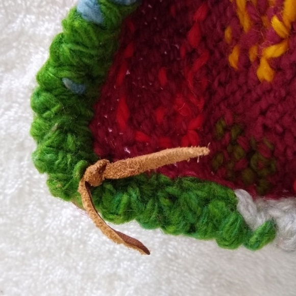 ARTESAN Sweater Jacket TOSHY ARTESANIAS Bolivia Handmade Wool Colorful Size XL - Picture 8 of 9